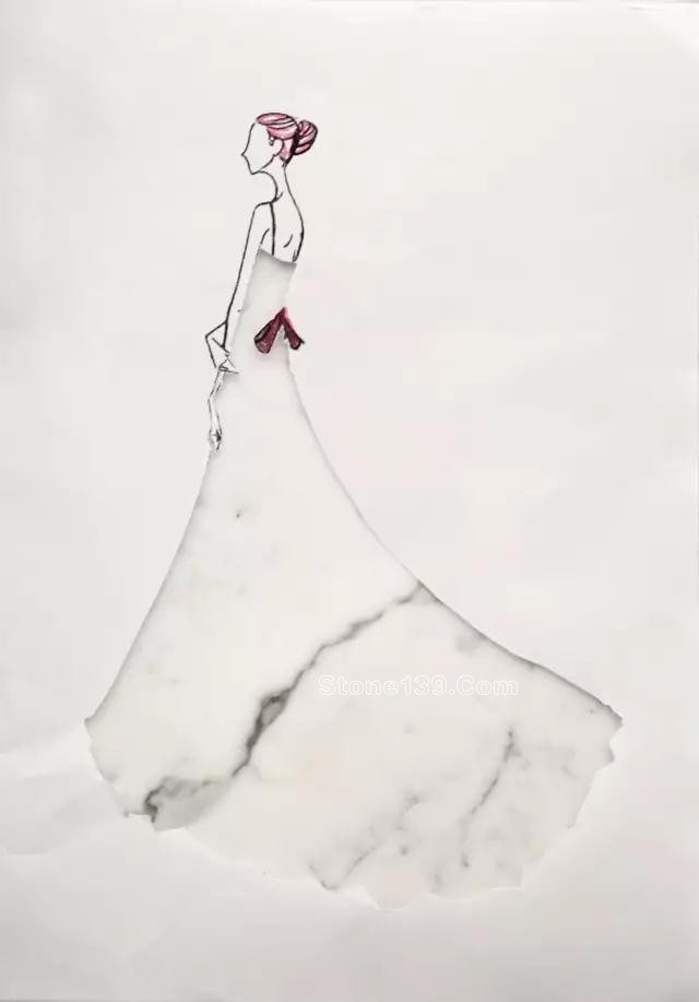 石材姑娘-這樣的裙子給我來(lái)一打 大理石紋理的裙子