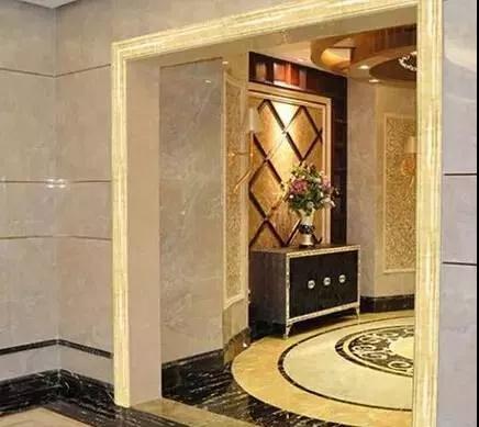 大理石門(mén)套線條實(shí)景案例圖及石材門(mén)套施工方案流程介紹