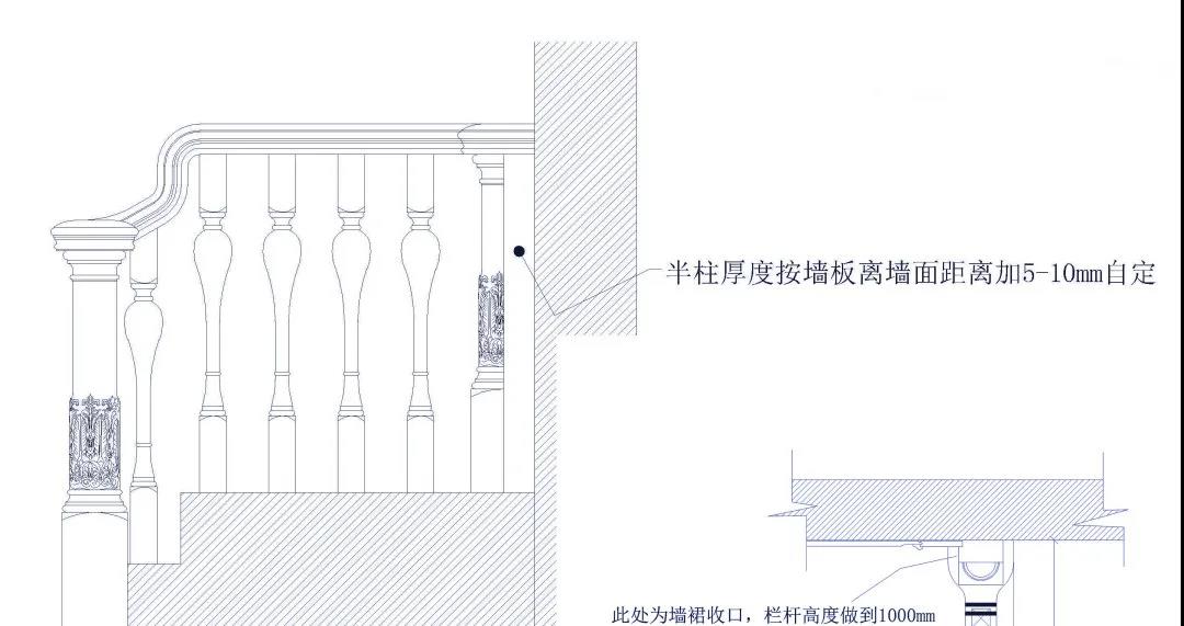 石材裝飾知識：大理石樓梯護(hù)墻板怎么設(shè)計？